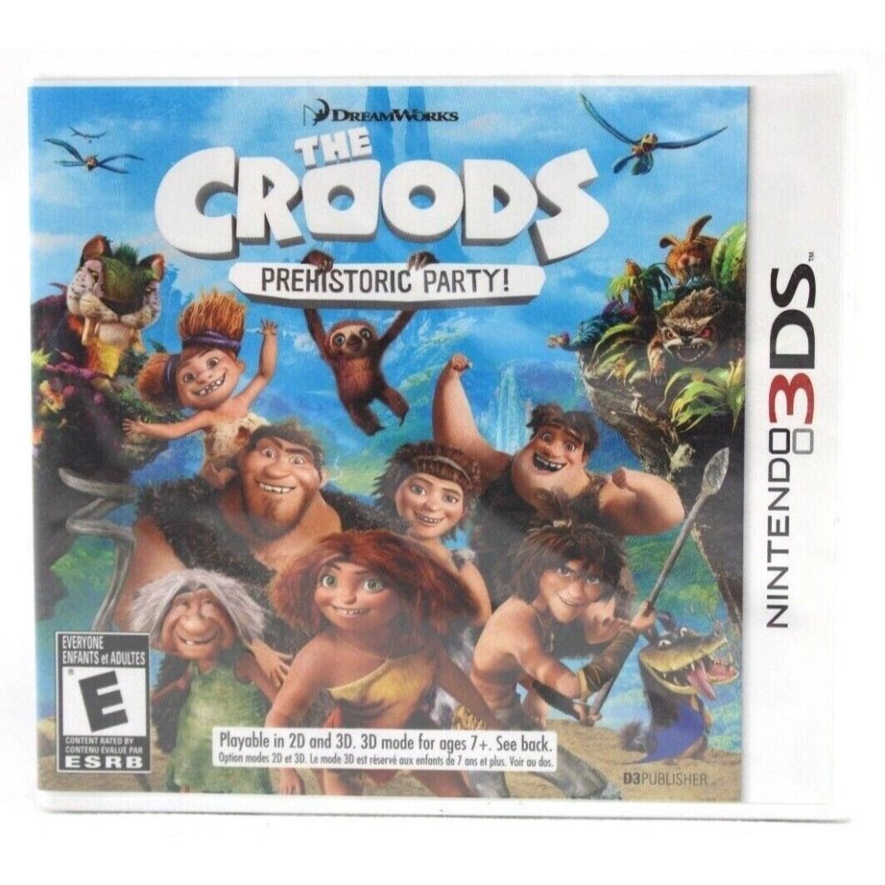 The Croods: Prehistoric Party! (Nintendo 3DS, 2013) Brand New Factory Sealed NOS